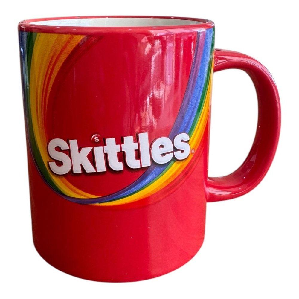 SKITTLES Mug Taste The Rainbow Red Ceramic 12oz